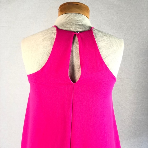Everly Hot Pink Barbie Core Sleeveless Trapeze Dress XS - Picture 6 of 10